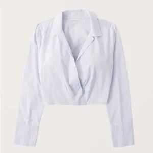 Abercrombie & Fitch white crop top